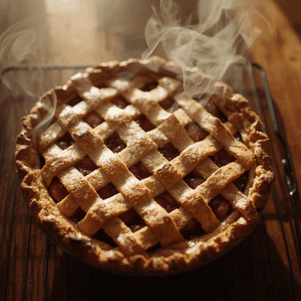 L'immagine mostra una crostata, dolce familiare e confortevole, perfetto per i segni d'acqua a tavola, specie per il Cancro